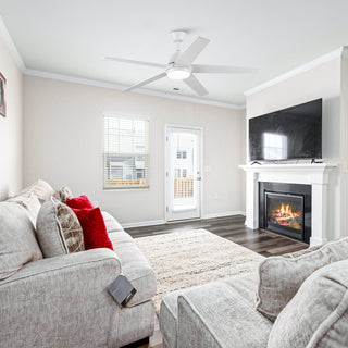 Vaczon Otis 52 Inch LED Downrod Mount Ceiling Fan with APP Remote Control