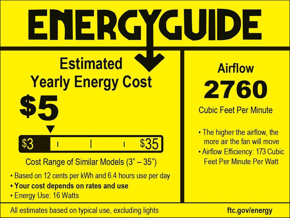 Vaczon 52" DC Motor Ceiling Fan with LED Lighting and Remote Control