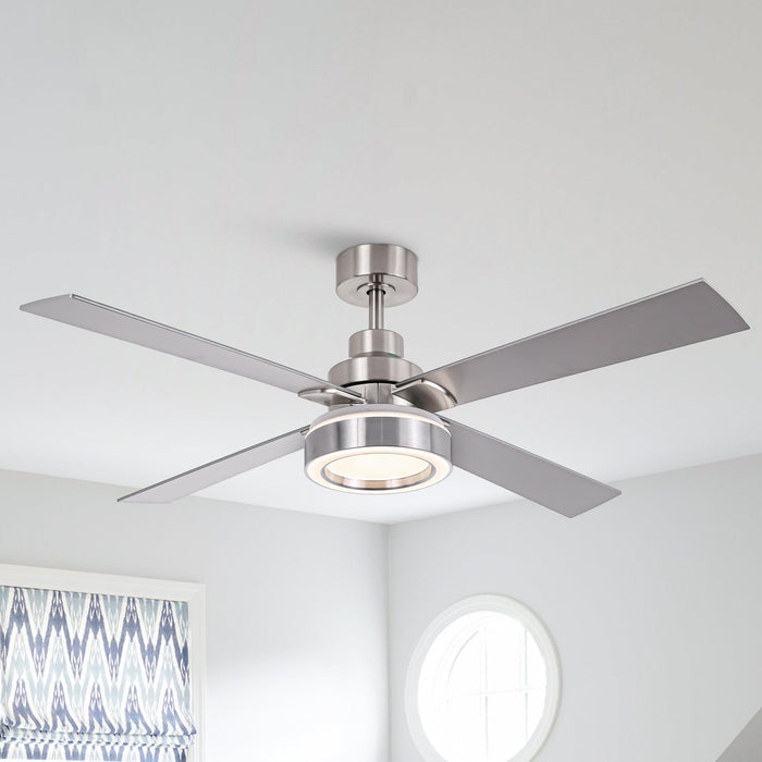 Vaczon 52" Down Mount Ceiling Fan with LED Light and Remote Control