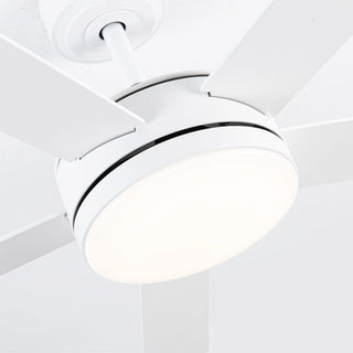 Vaczon 48" 5 Blades Hamptons Industrial DC Motor Ceiling Fan with LED Lighting and Remote Control