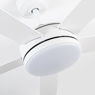 Vaczon 48 Inch Tracy Hamptons Downrod Mount LED Ceiling Fan with APP & Remote Control