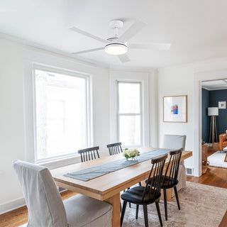 Vaczon 48" 5 Blades Hamptons Industrial DC Motor Ceiling Fan with LED Lighting and Remote Control