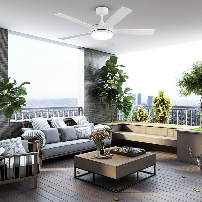 Vaczon 48 Inch Tracy Downrod Mount LED Ceiling Fan with APP & Remote Control