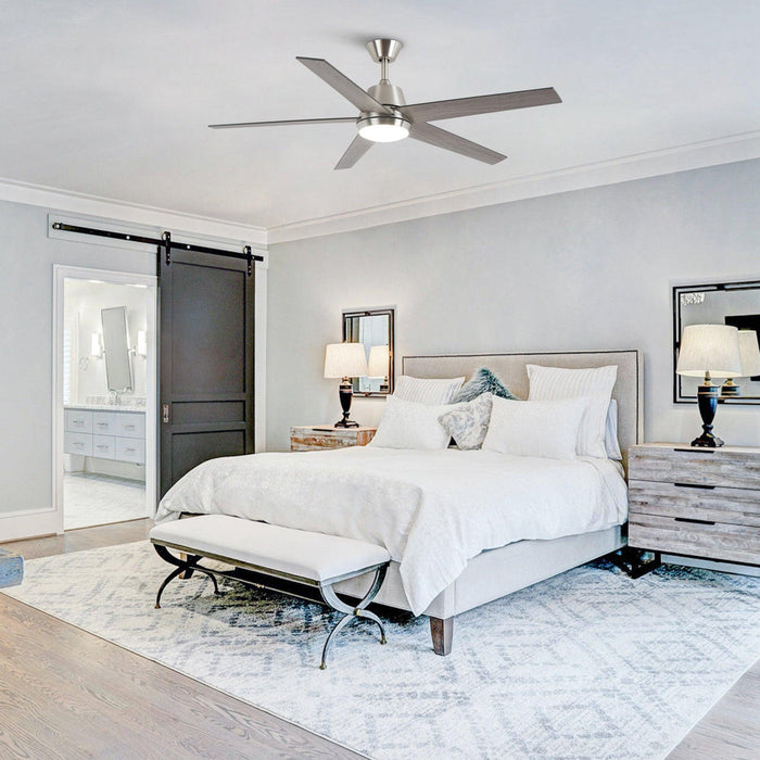 52" Vaczon 5 Blades Ceiling Fan with LED Light and Remote Control