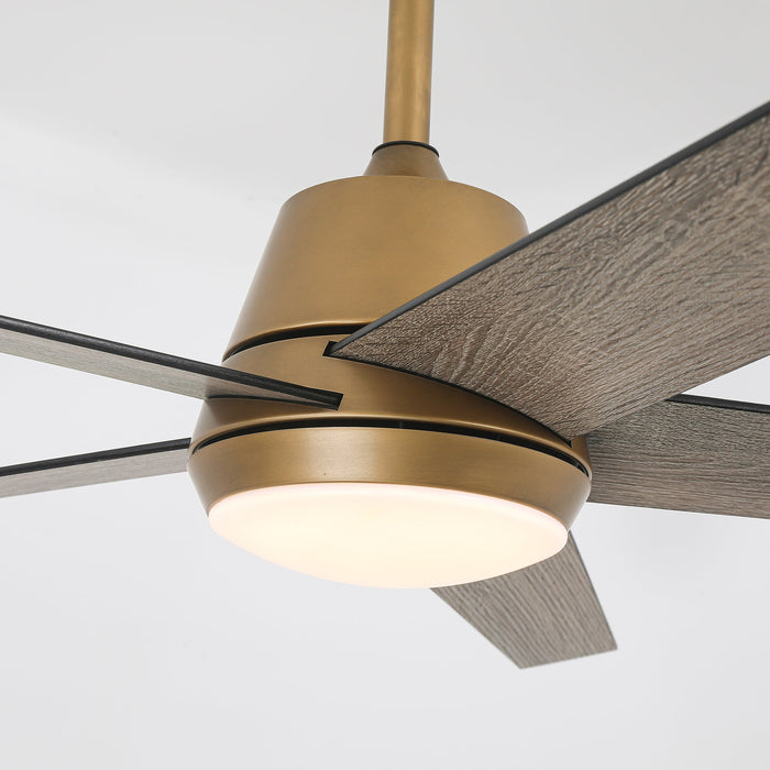 Vaczon Otis 52 Inch LED Downrod Mount Ceiling Fan with APP Remote Control