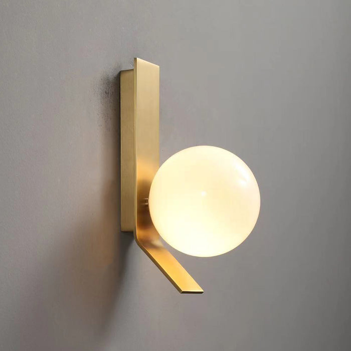 1-Light Modern Bathroom Golden Wall Lighting