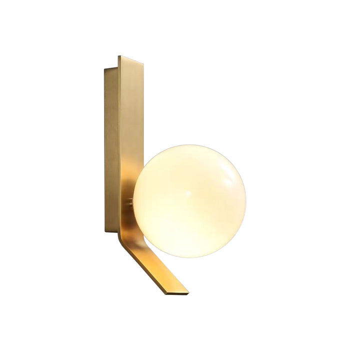 1-Light Modern Bathroom Golden Wall Lighting