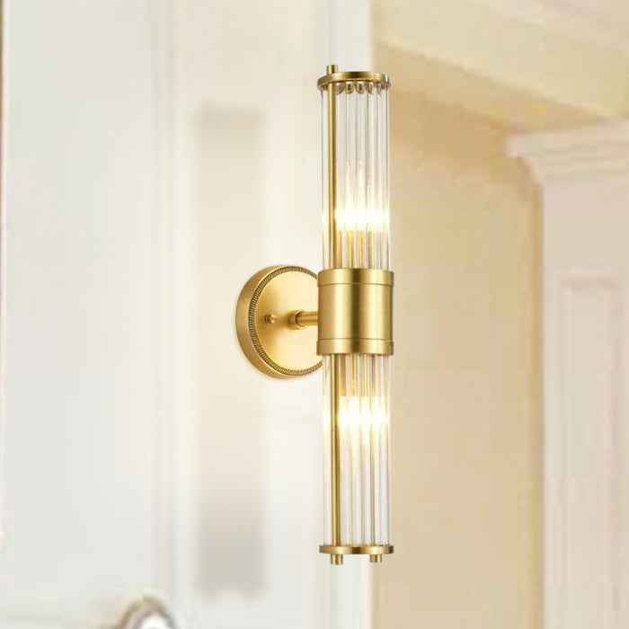 2-Light Modern Indoor Golden Wall Lighting