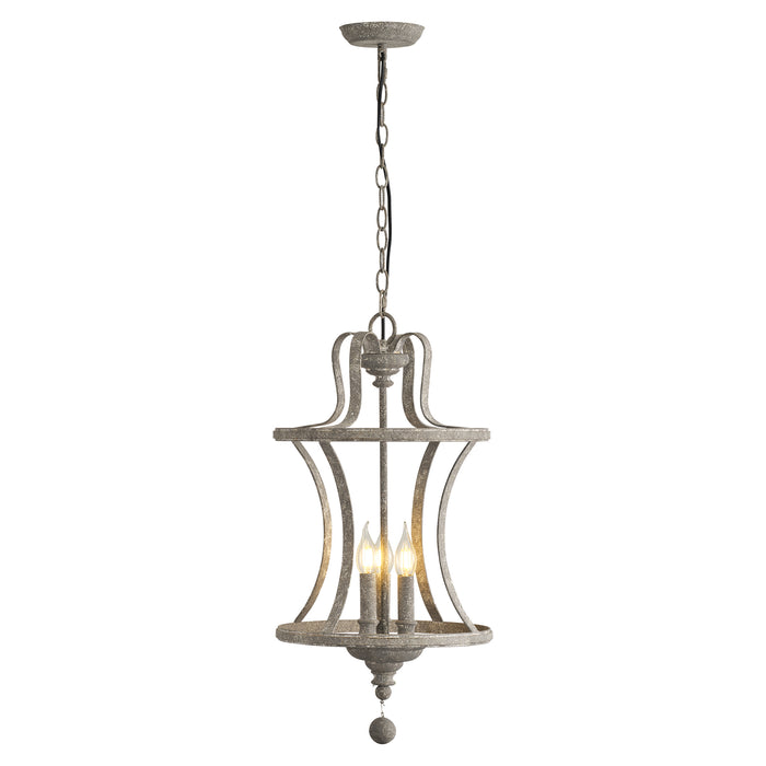 3-Light French Country Industrial Pendant Lighting With Adjustable Hanging Length