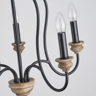 5-Light Classic Chandelier with French Country Candles