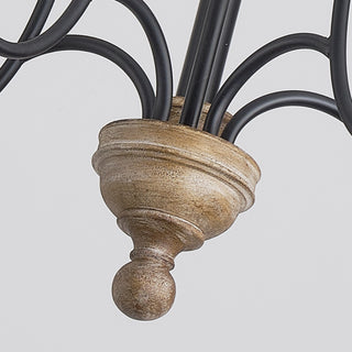 5-Light Classic Chandelier with French Country Candles