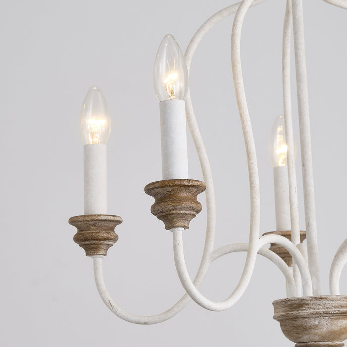 5-Light Classic Chandelier with French Country Candles