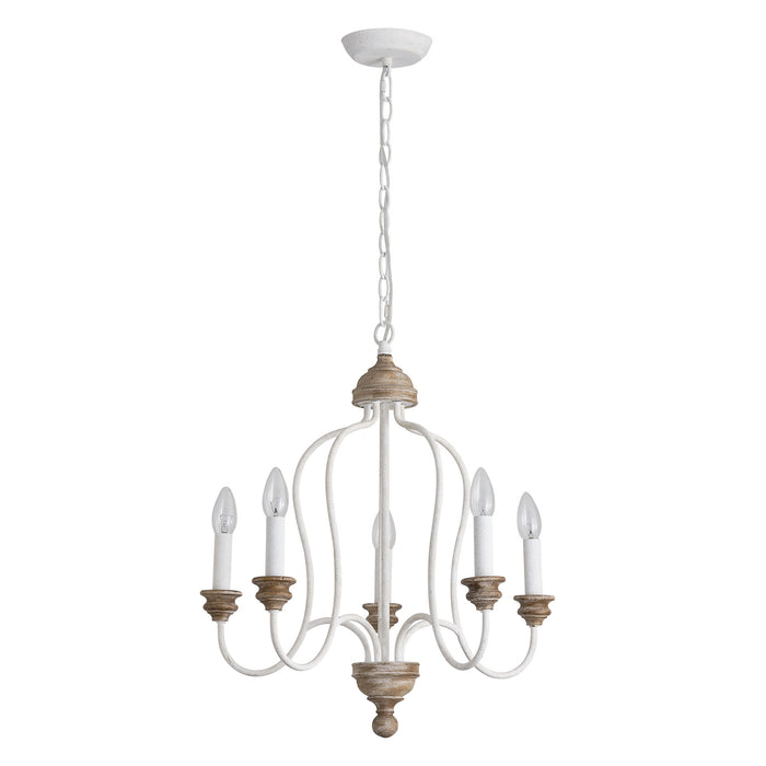 5-Light Classic Chandelier with French Country Candles