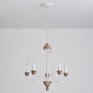 5-Light Classic Chandelier with French Country Candles