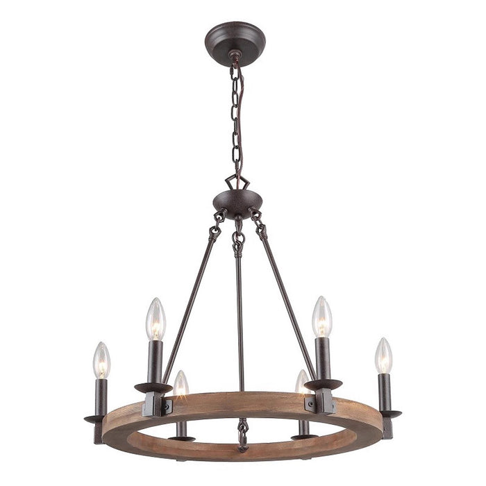 6-Light Farmhouse Chandeliers for Dining Room, Kitchen Island Lighting for Living Room, Entryway, Foyer