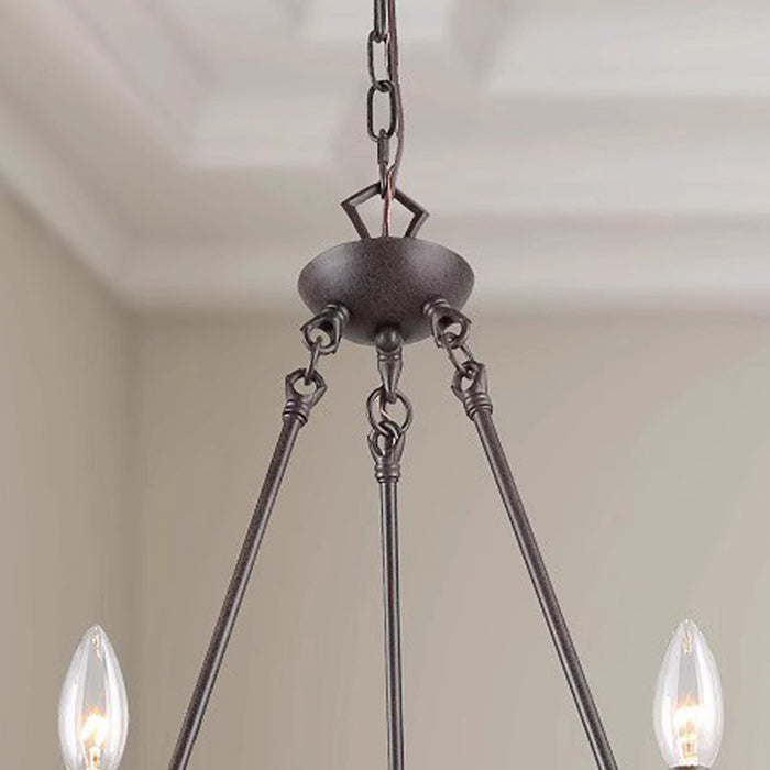 6-Light Farmhouse Chandeliers for Dining Room, Kitchen Island Lighting for Living Room, Entryway, Foyer