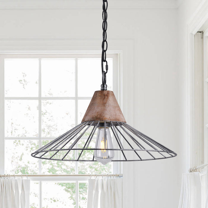 1-light Urban Wash Industrial Pendant Lighting