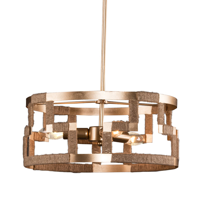 3-Light Golden Modern Pendant Lighting