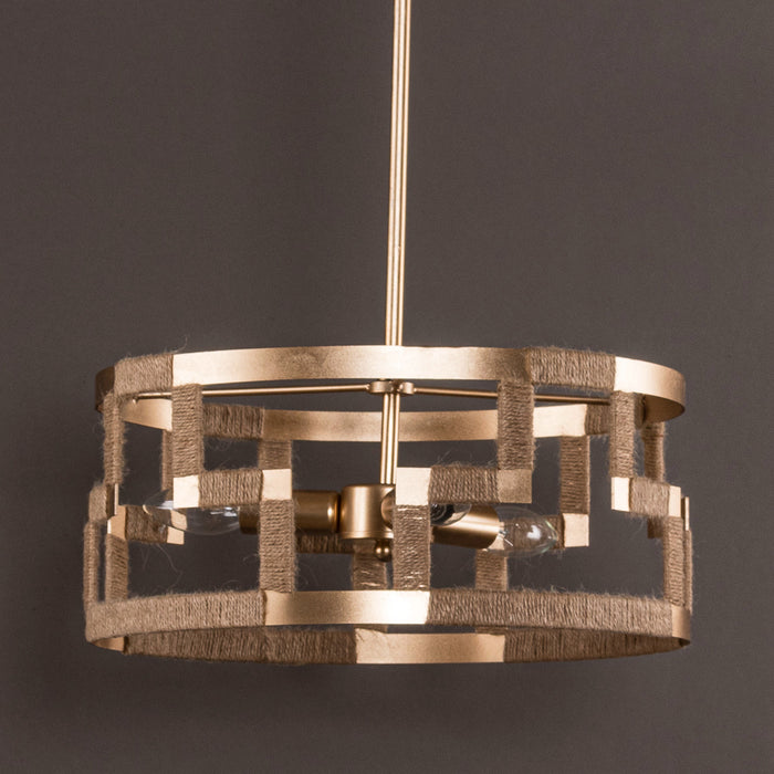 3-Light Golden Modern Pendant Lighting