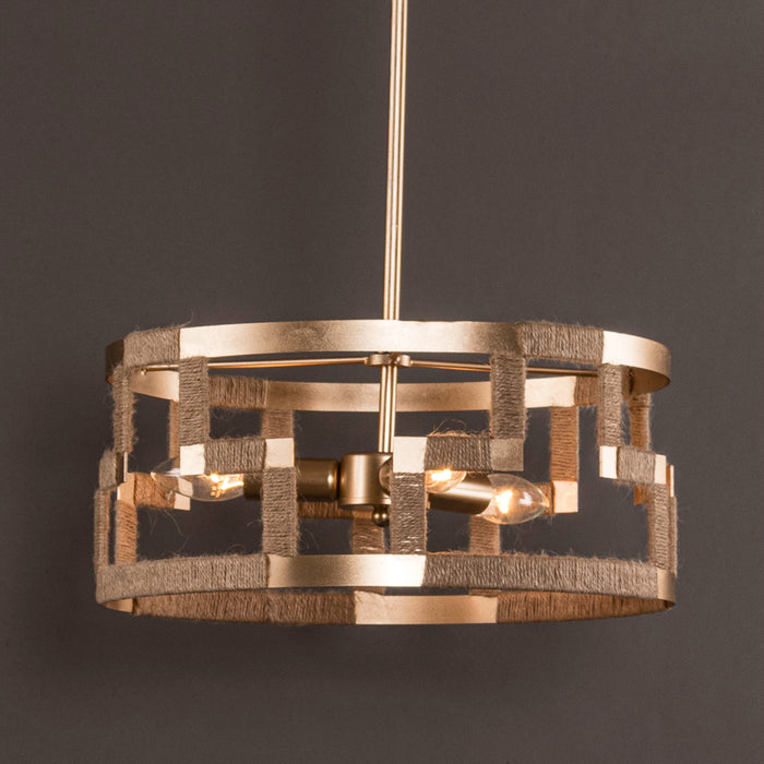 3-Light Golden Modern Pendant Lighting