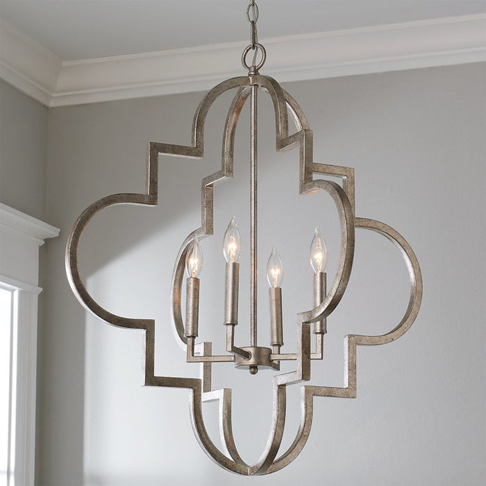 4-Light Traditional S / L Size Chandelier with Adjustable Hanging Length