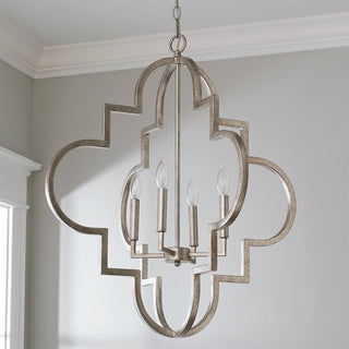 4-Light Traditional Hamptons S / L Size Chandelier with Adjustable Hanging Length