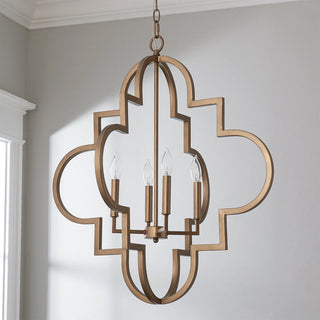 4-Light Traditional Hamptons S / L Size Chandelier with Adjustable Hanging Length