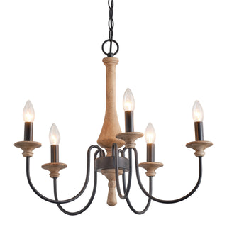 5-Light Farmhouse Pendant Lighting for Dining Room