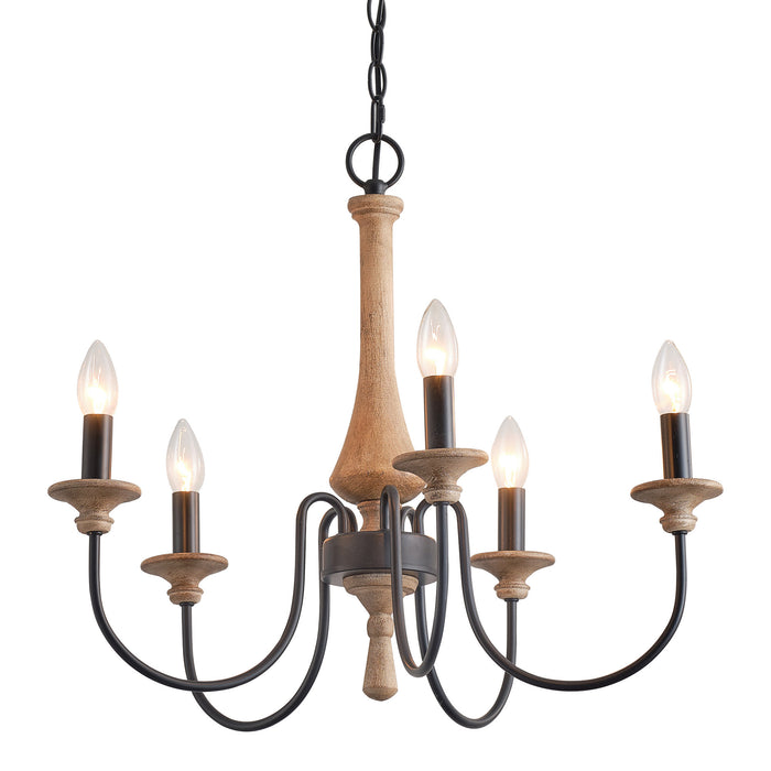 5-Light Farmhouse Pendant Lighting for Dining Room