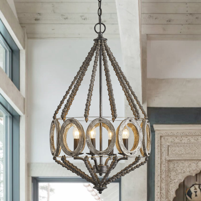 4-Light Farmhouse Pendant Lighting