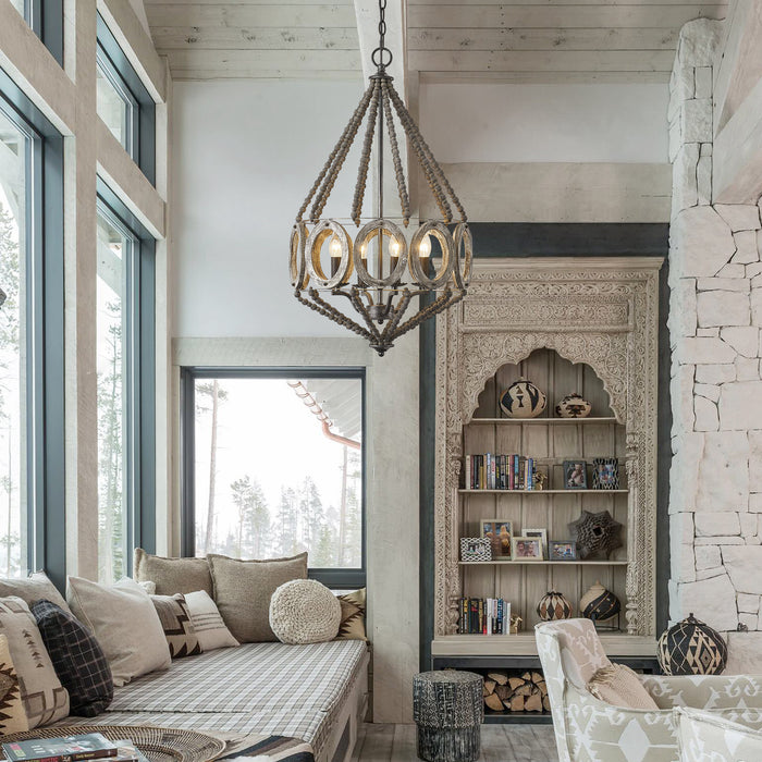 4-Light Farmhouse Pendant Lighting