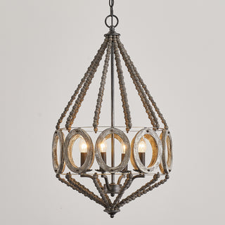 4-Light Hamptons Farmhouse Pendant Lighting
