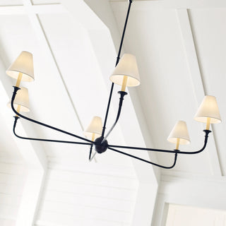 4-Light / 6-Light Hamptons Modern Chandelier Ceiling Light with Adjustable Hanging Length
