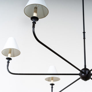 4-Light / 6-Light Hamptons Modern Chandelier Ceiling Light with Adjustable Hanging Length