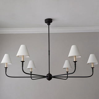 4-Light / 6-Light Hamptons Modern Chandelier Ceiling Light with Adjustable Hanging Length