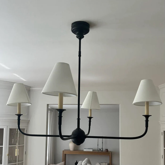 4-Light / 6-Light Vintage Modern Chandelier Ceiling Light with Adjustable Hanging Length