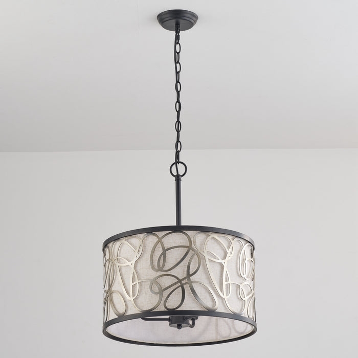 3-Light Classic Industrial Chandelier With Adjustable Hanging Length