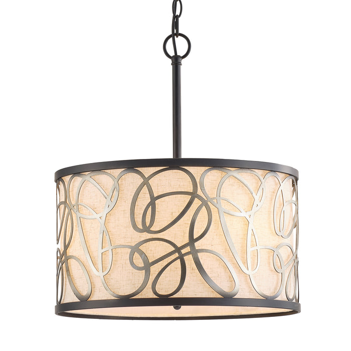 3-Light Classic Industrial Chandelier With Adjustable Hanging Length