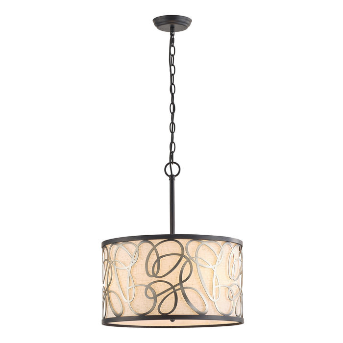 3-Light Classic Industrial Chandelier With Adjustable Hanging Length