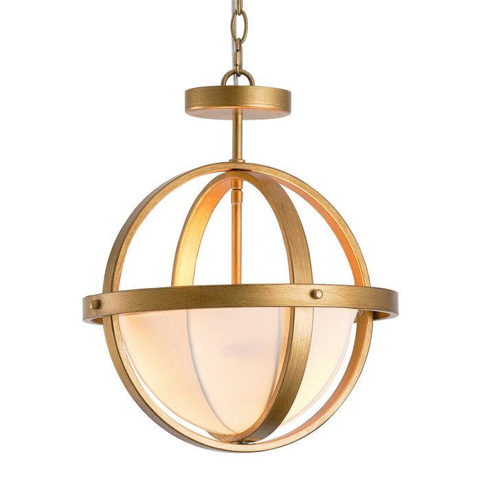 Modern Two Light Semi-Flush Convertible Pendant Lighting