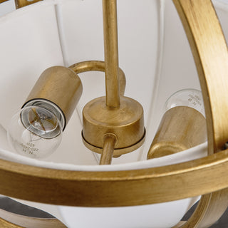 Hamptons Modern Two Light Semi-Flush Convertible Pendant Lighting