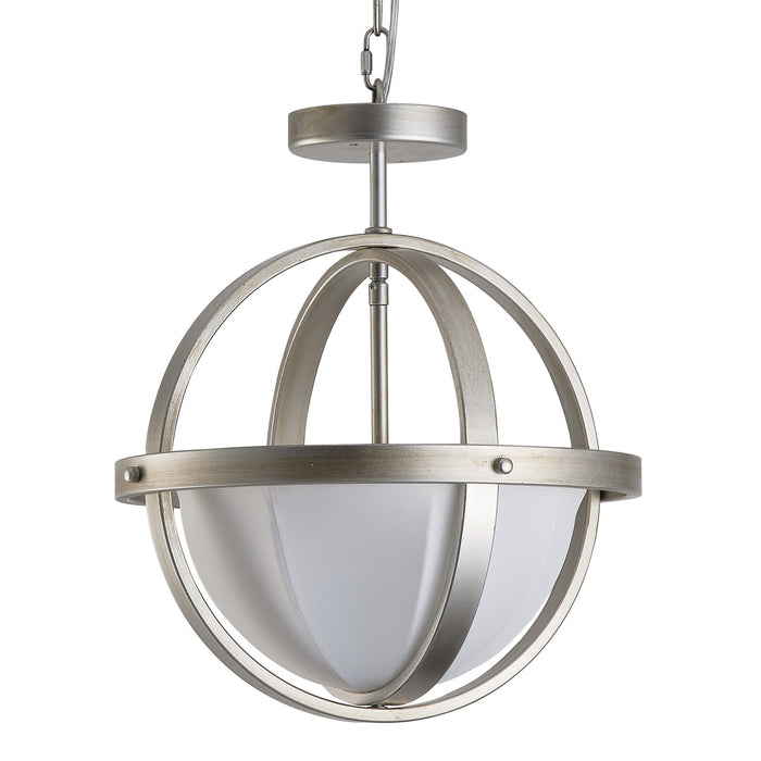 Modern Two Light Semi-Flush Convertible Pendant Lighting