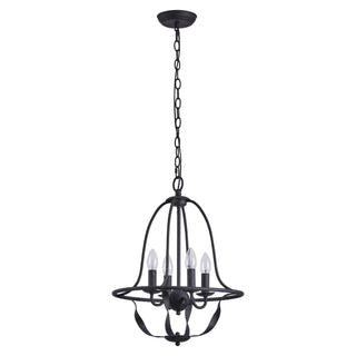4-light Industrial Chandelier Pendant Lighting