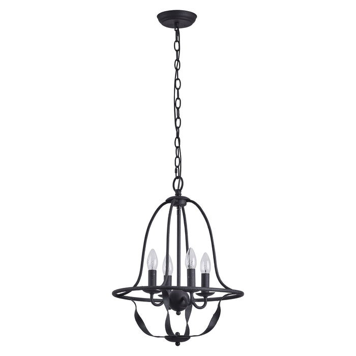 4-light Industrial Chandelier Pendant Lighting