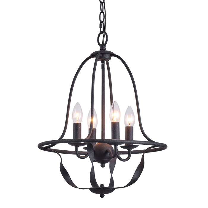 4-light Industrial Chandelier Pendant Lighting