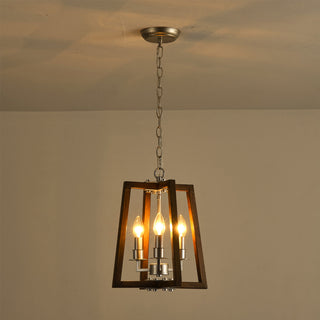 3-Light Hamptons Kitchen Island Pendant Hanging Lantern, Farmhouse Hanging Lamp for Dining Room Foyer Entryway Hallway With Adjustable Hanging Length