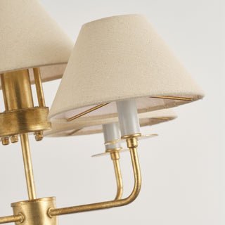 5-Light Modern Golden Pendant Lighting in Bedroom