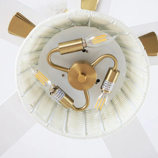 52" Zona Antique Brass Ceiling Fan