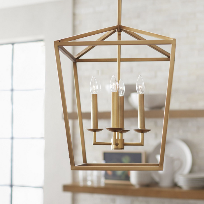 4-Light Modern Candela-Style Pendant Lighting with Adjustable Hanging Length