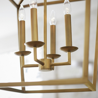 4-Light Hamptons Modern Candela-Style Pendant Lighting with Adjustable Hanging Length